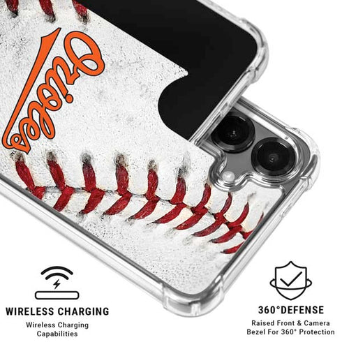 MLB Baltimore Orioles Game Ball Galaxy S26 Clear Case