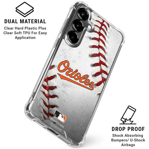MLB Baltimore Orioles Game Ball Galaxy S26 Clear Case