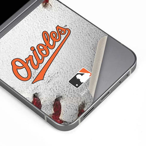 MLB Baltimore Orioles Game Ball Galaxy Z Flip6 Skin