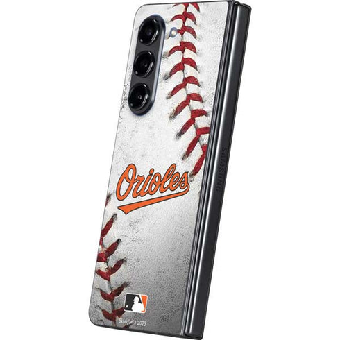 MLB Baltimore Orioles Game Ball Galaxy Z Fold5 5G Skin