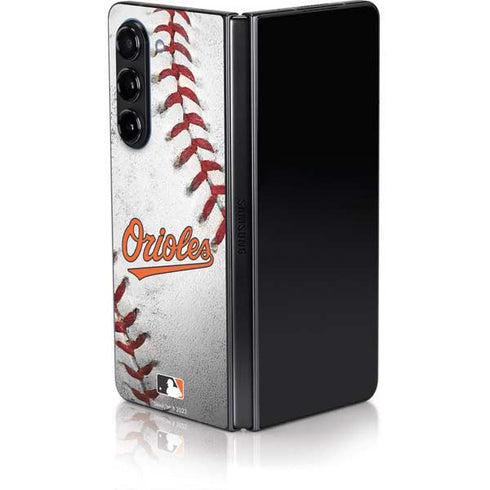 MLB Baltimore Orioles Game Ball Galaxy Z Fold5 5G Skin