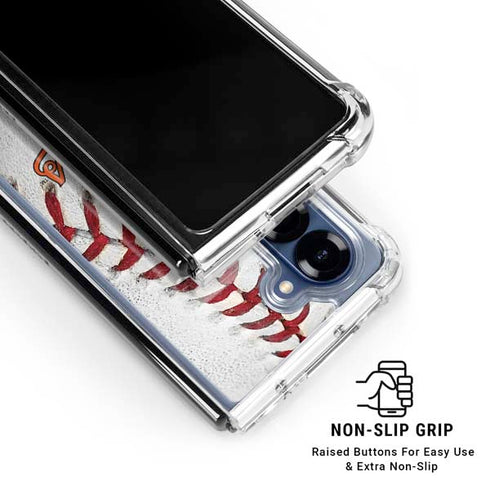 MLB Baltimore Orioles Game Ball Galaxy Z Fold6 Clear Case