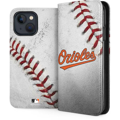 MLB Baltimore Orioles Game Ball iPhone 15 Plus Folio Case