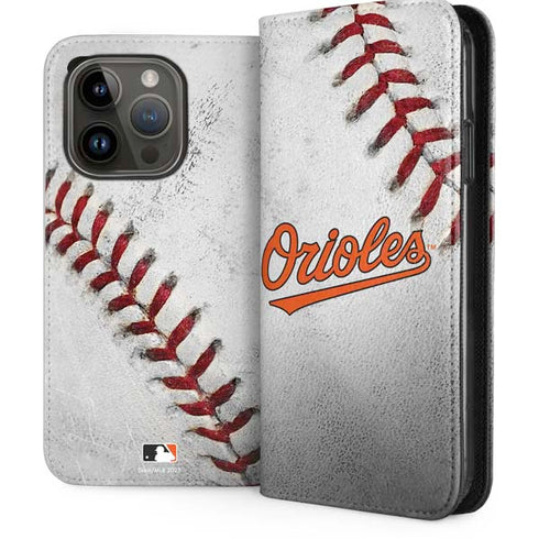 MLB Baltimore Orioles Game Ball iPhone 15 Pro Folio Case