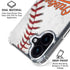 MLB Baltimore Orioles Game Ball iPhone 16 Plus Clear Case