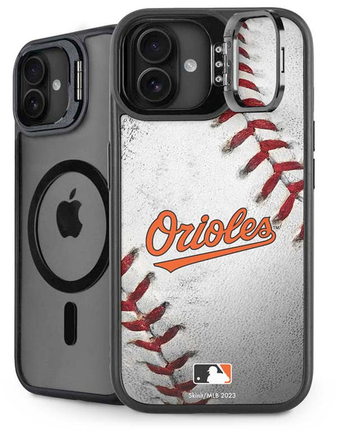 MLB Baltimore Orioles Game Ball iPhone 16 Plus Kickstand Case