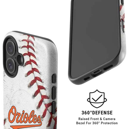 MLB Baltimore Orioles Game Ball iPhone 16 Plus Magsafe Impact Case