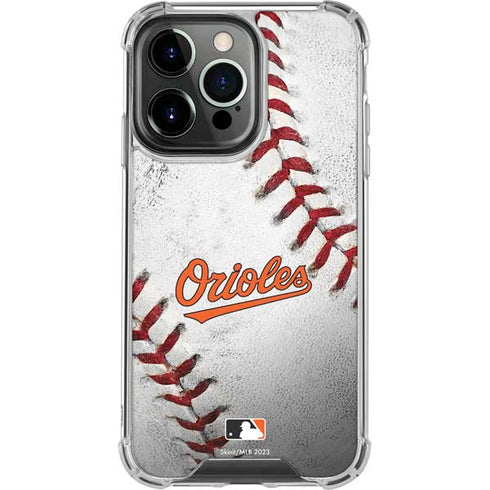 MLB Baltimore Orioles Game Ball iPhone 16 Pro Clear Case