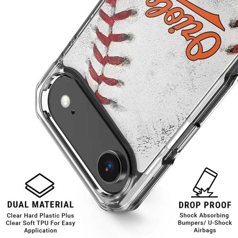 MLB Baltimore Orioles Game Ball iPhone 17 Air Clear Case