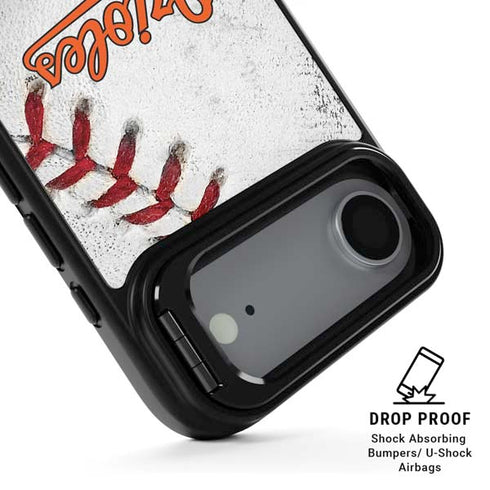 MLB Baltimore Orioles Game Ball iPhone 17 Air Kickstand Case