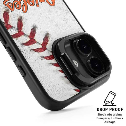 MLB Baltimore Orioles Game Ball iPhone 17 Kickstand Case