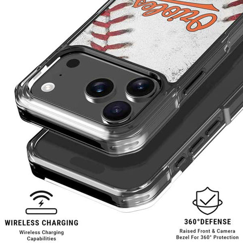 MLB Baltimore Orioles Game Ball iPhone 17 Pro Clear Case
