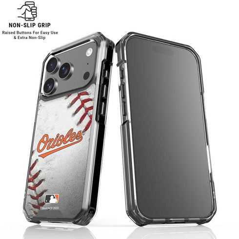 MLB Baltimore Orioles Game Ball iPhone 17 Pro Clear Case