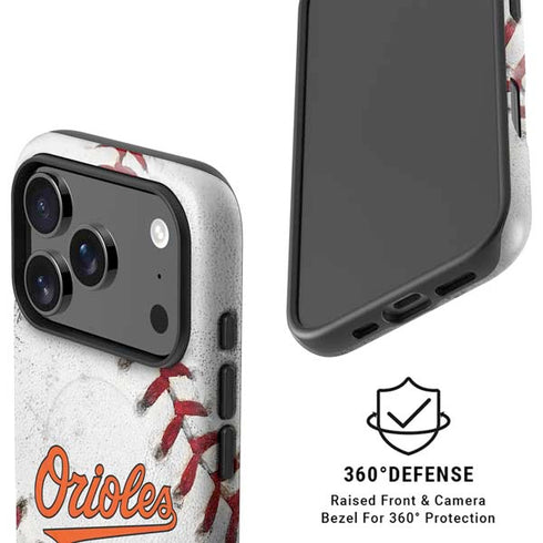 MLB Baltimore Orioles Game Ball iPhone 17 Pro Max Magsafe Impact Case
