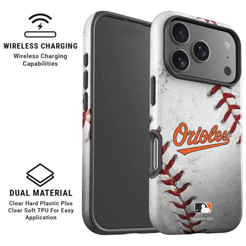 MLB Baltimore Orioles Game Ball iPhone 17 Pro Max Magsafe Impact Case