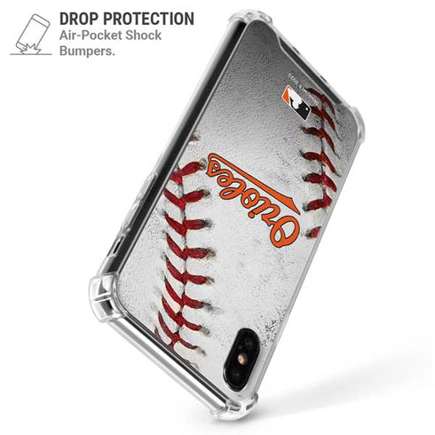 MLB Baltimore Orioles Game Ball iPhone X/XS Clear Case