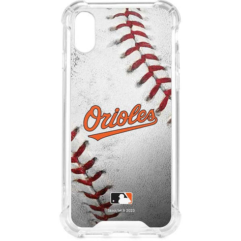 MLB Baltimore Orioles Game Ball iPhone XS Clear Case