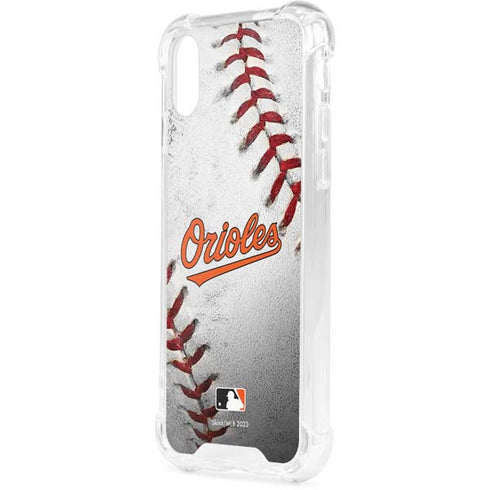 MLB Baltimore Orioles Game Ball iPhone XS Clear Case