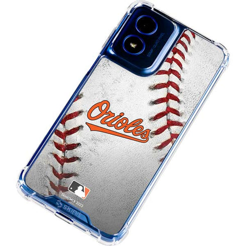 MLB Baltimore Orioles Game Ball Moto G Play 4G (2024) Clear Case