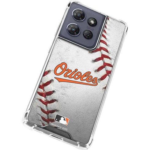 MLB Baltimore Orioles Game Ball Moto G Play 5G (2025) Clear Case