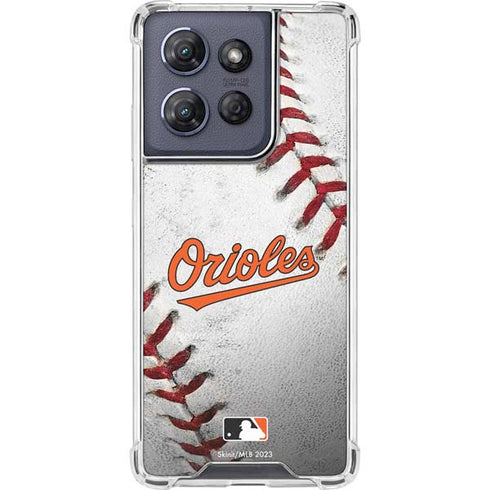 MLB Baltimore Orioles Game Ball Moto G Power 5G (2025) Clear Case