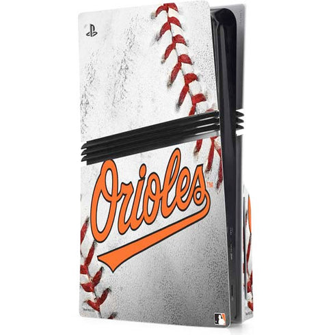 MLB Baltimore Orioles Game Ball PS5 Pro Disk Console Skin