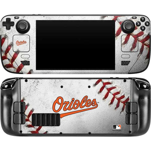 MLB Baltimore Orioles Game Ball Steam Deck Handheld Gaming Computer OLED Skin