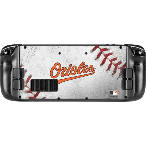 MLB Baltimore Orioles Game Ball Steam Deck Handheld Gaming Computer OLED Skin