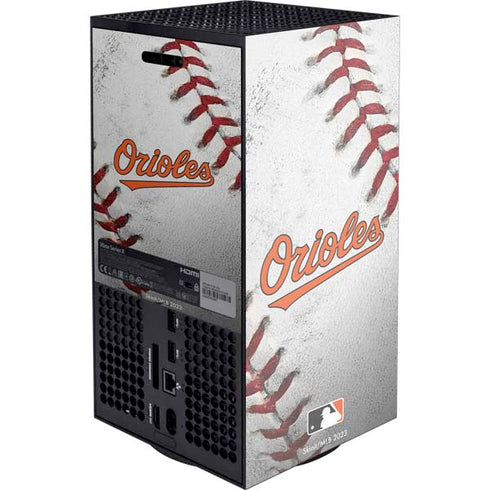 MLB Baltimore Orioles Game Ball XBox Series X Digital Edition Console Skin