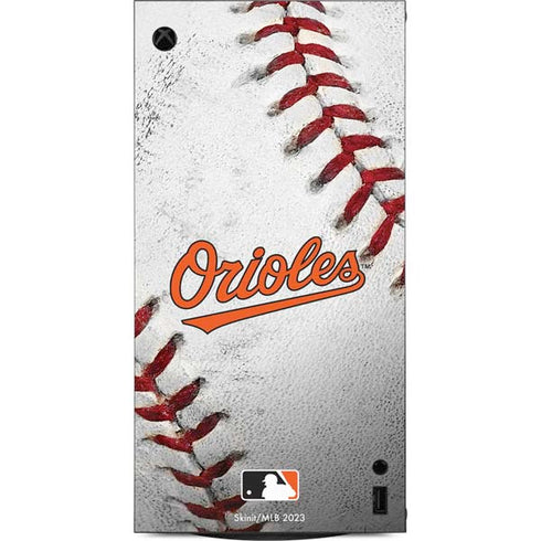MLB Baltimore Orioles Game Ball XBox Series X Digital Edition Console Skin