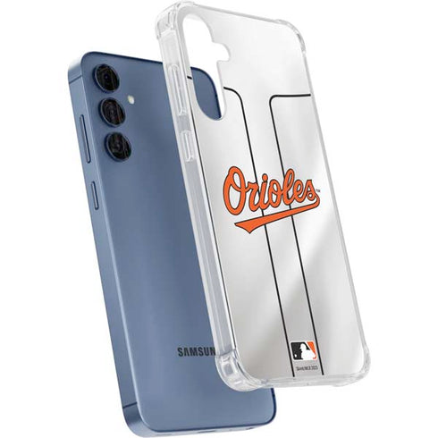 MLB Baltimore Orioles Home Jersey Galaxy A35 5G Clear Case