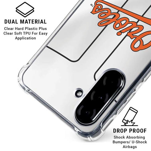 MLB Baltimore Orioles Home Jersey Galaxy A36 5G Clear Case