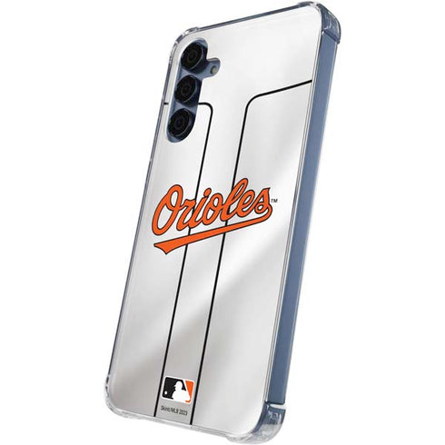 MLB Baltimore Orioles Home Jersey Galaxy A55 5G Clear Case