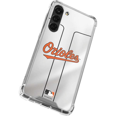 MLB Baltimore Orioles Home Jersey Galaxy S24 FE Clear Case