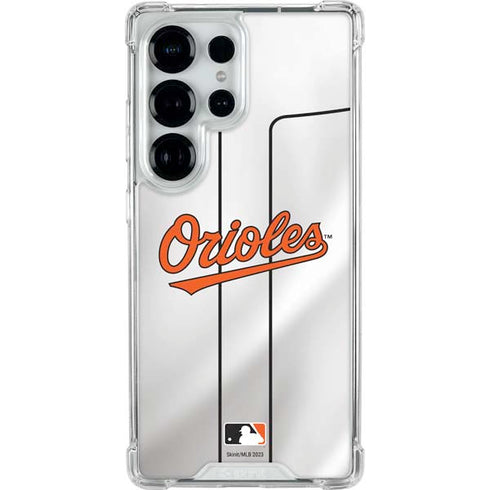 MLB Baltimore Orioles Home Jersey Galaxy S25 Ultra Clear Case
