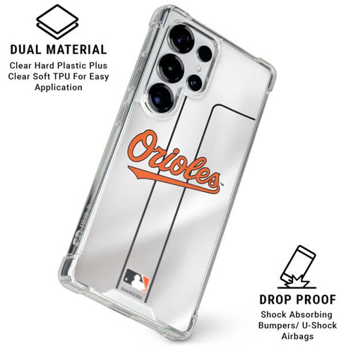 MLB Baltimore Orioles Home Jersey Galaxy S25 Ultra Clear Case
