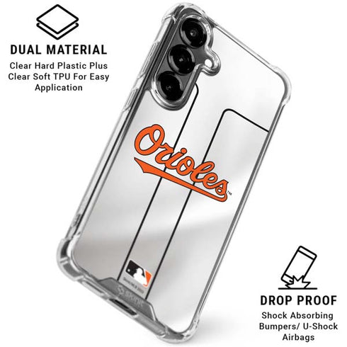 MLB Baltimore Orioles Home Jersey Galaxy S26 Clear Case