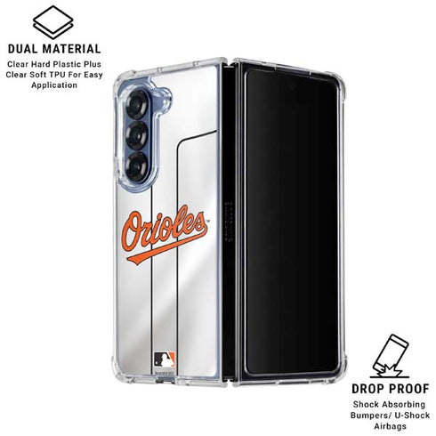 MLB Baltimore Orioles Home Jersey Galaxy Z Fold6 Clear Case