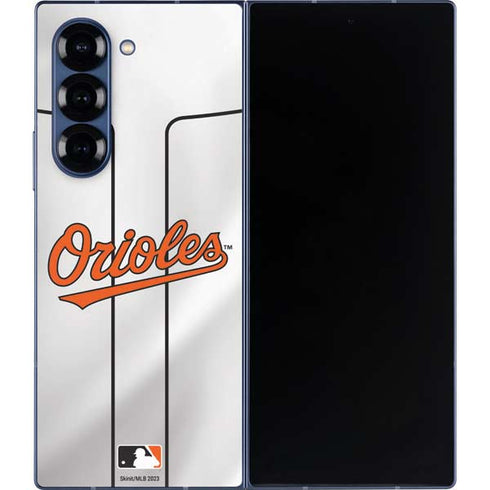 MLB Baltimore Orioles Home Jersey Galaxy Z Fold6 Skin
