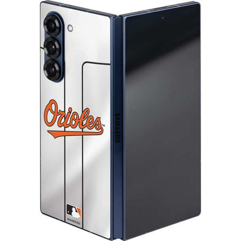 MLB Baltimore Orioles Home Jersey Galaxy Z Fold6 Skin