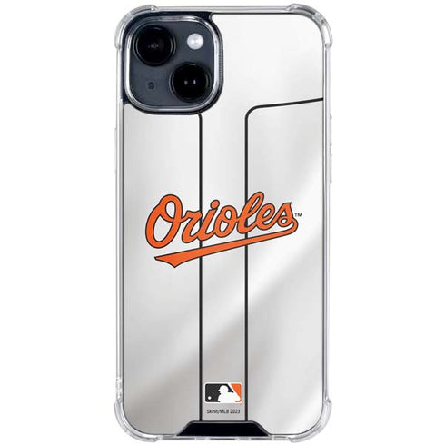 MLB Baltimore Orioles Home Jersey iPhone 15 Clear Case