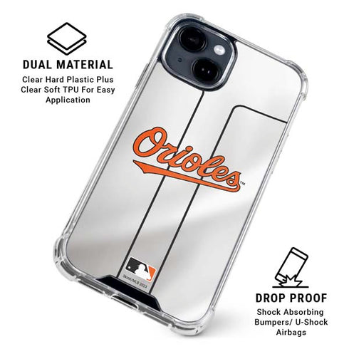 MLB Baltimore Orioles Home Jersey iPhone 15 Clear Case