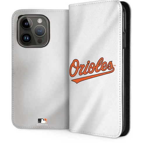 MLB Baltimore Orioles Home Jersey iPhone 15 Pro Folio Case