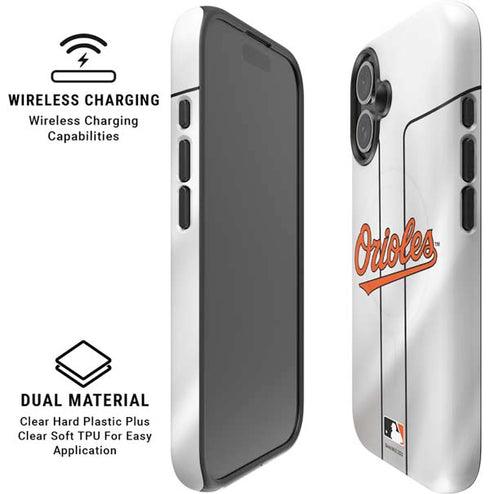 MLB Baltimore Orioles Home Jersey iPhone 16 Plus Magsafe Impact Case