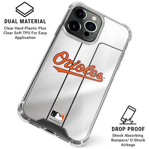 MLB Baltimore Orioles Home Jersey iPhone 16 Pro Max Clear Case