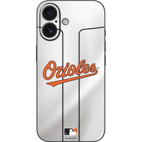 MLB Baltimore Orioles Home Jersey iPhone 16 Skin