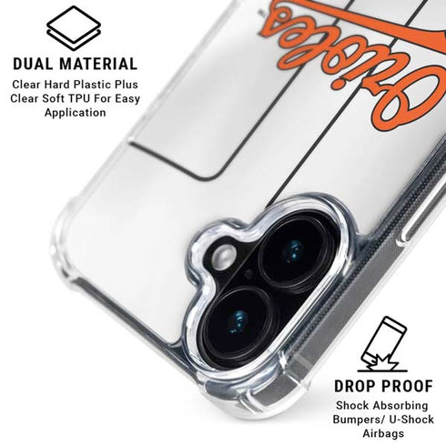 MLB Baltimore Orioles Home Jersey iPhone 17 Clear Case
