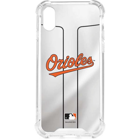 MLB Baltimore Orioles Home Jersey iPhone XS Clear Case