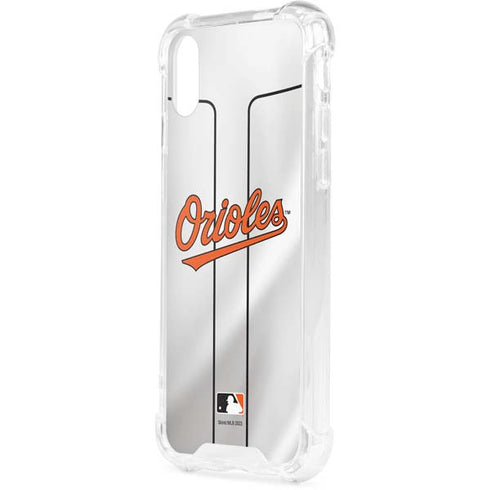 MLB Baltimore Orioles Home Jersey iPhone XS Clear Case