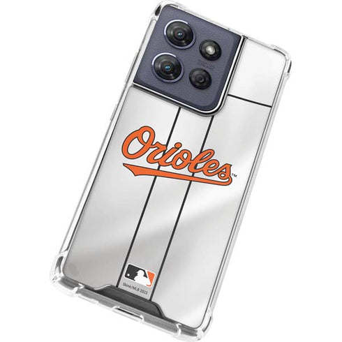 MLB Baltimore Orioles Home Jersey Moto G 5G (2025) Clear Case